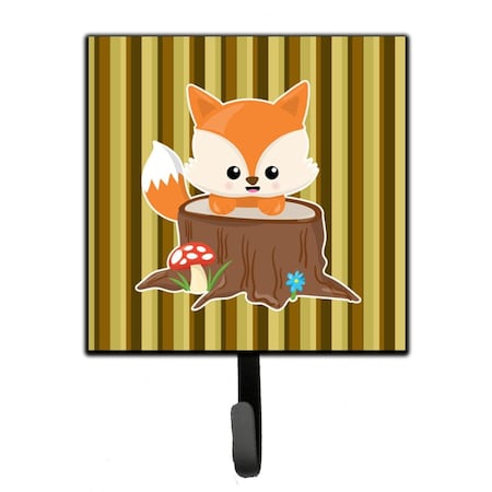 Carolines Treasures Baby Fox Tree Stripes Leash or Key Holder BB7088SH4